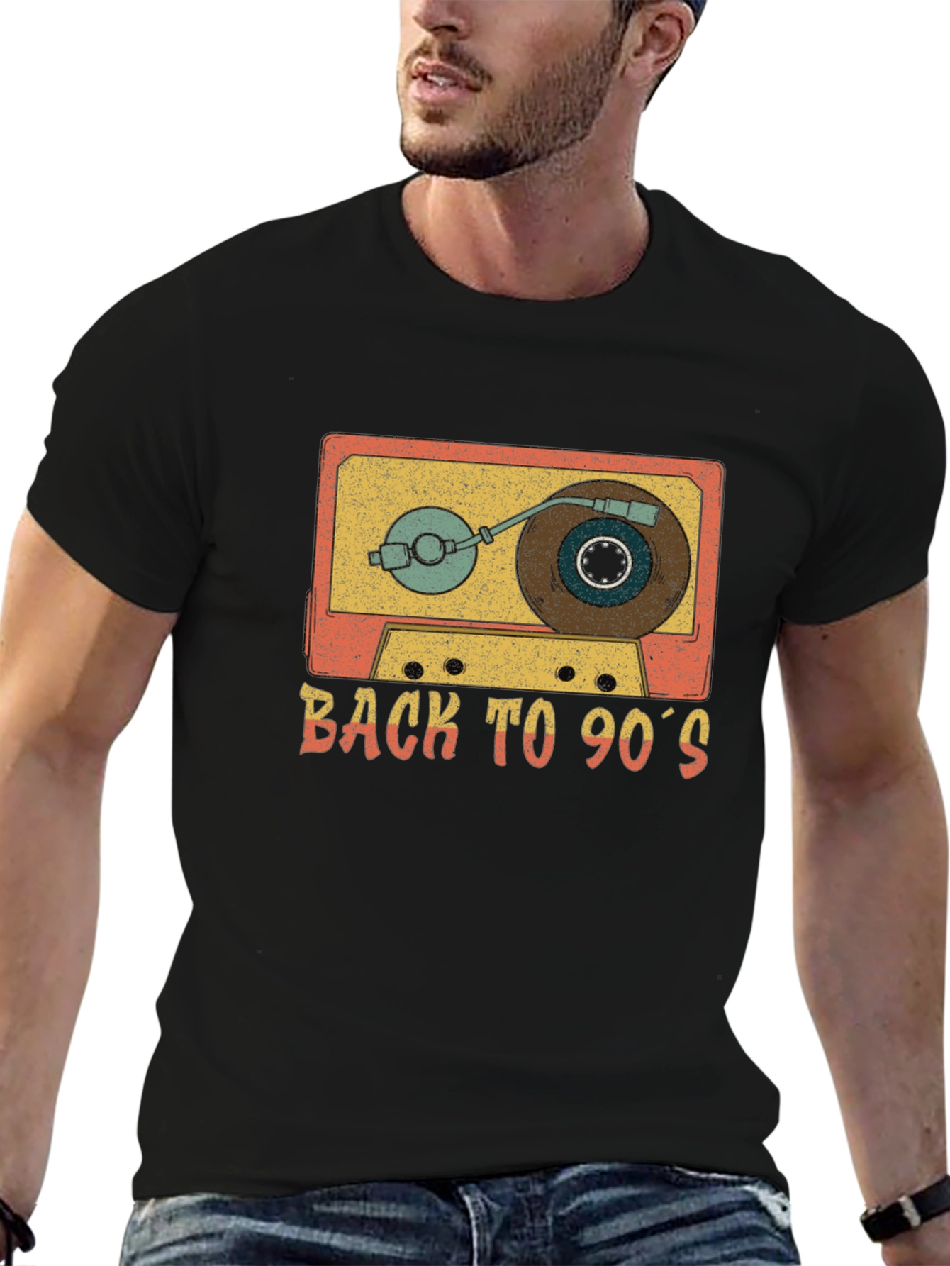 Retro 90s Cassette Tape Graphic T-Shirt