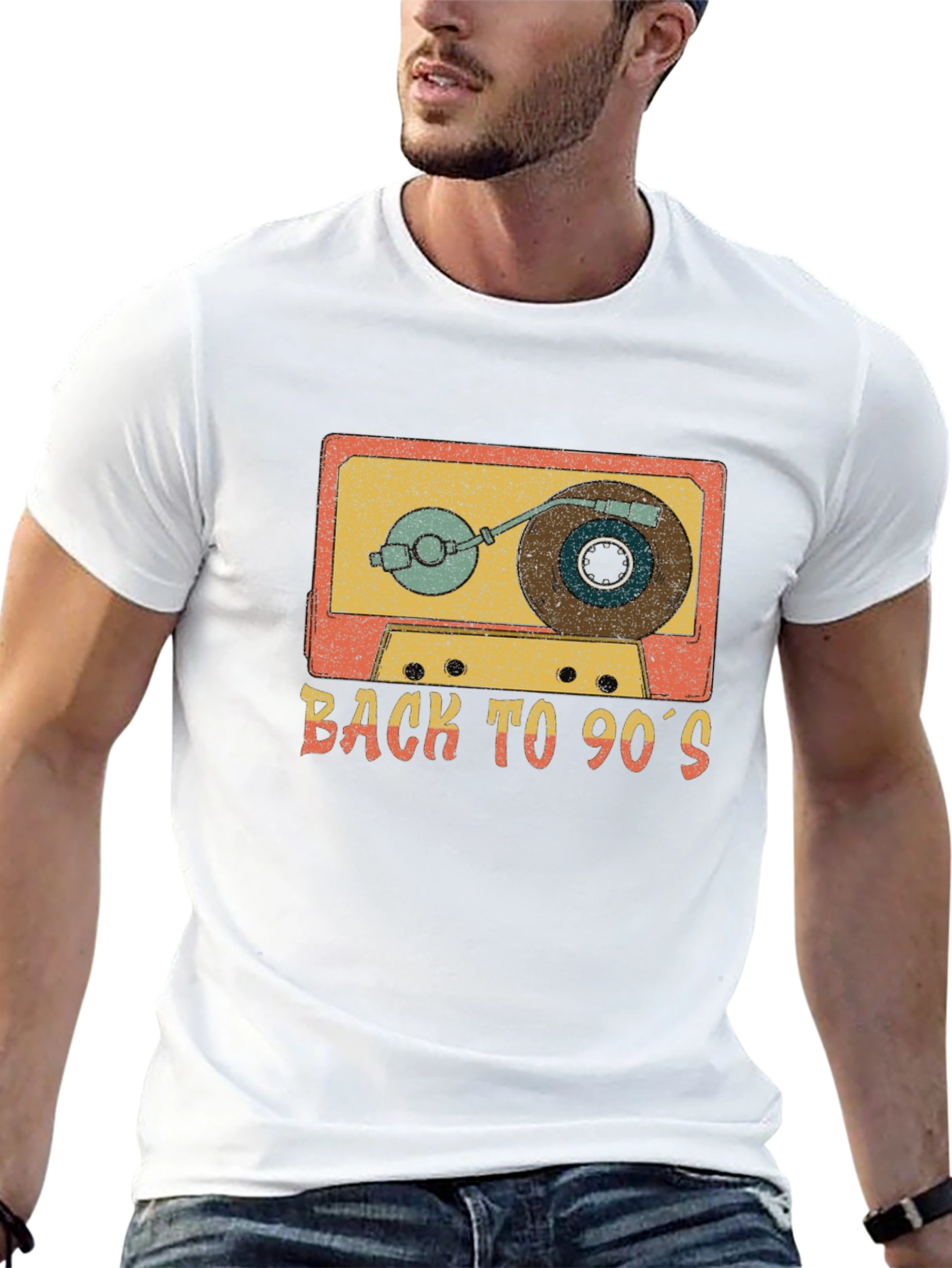 Retro 90s Cassette Tape Graphic T-Shirt