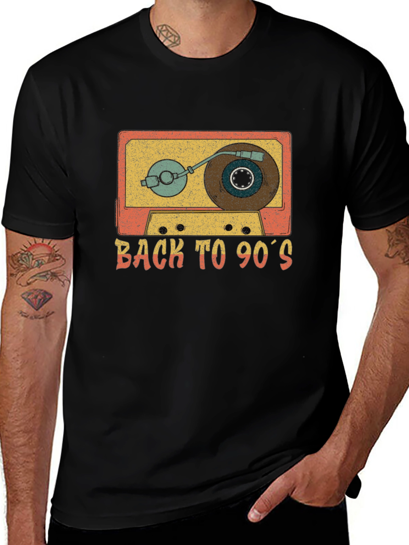 Retro 90s Cassette Tape Graphic T-Shirt