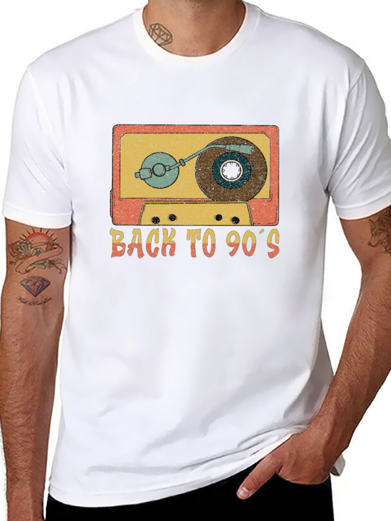 Retro 90s Cassette Tape Graphic T-Shirt