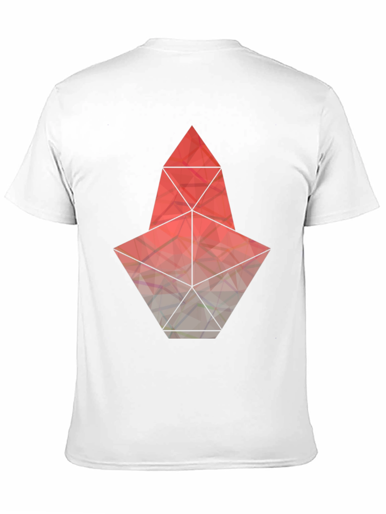 Geometric Graphic Tee - Modern Mens T-Shirt