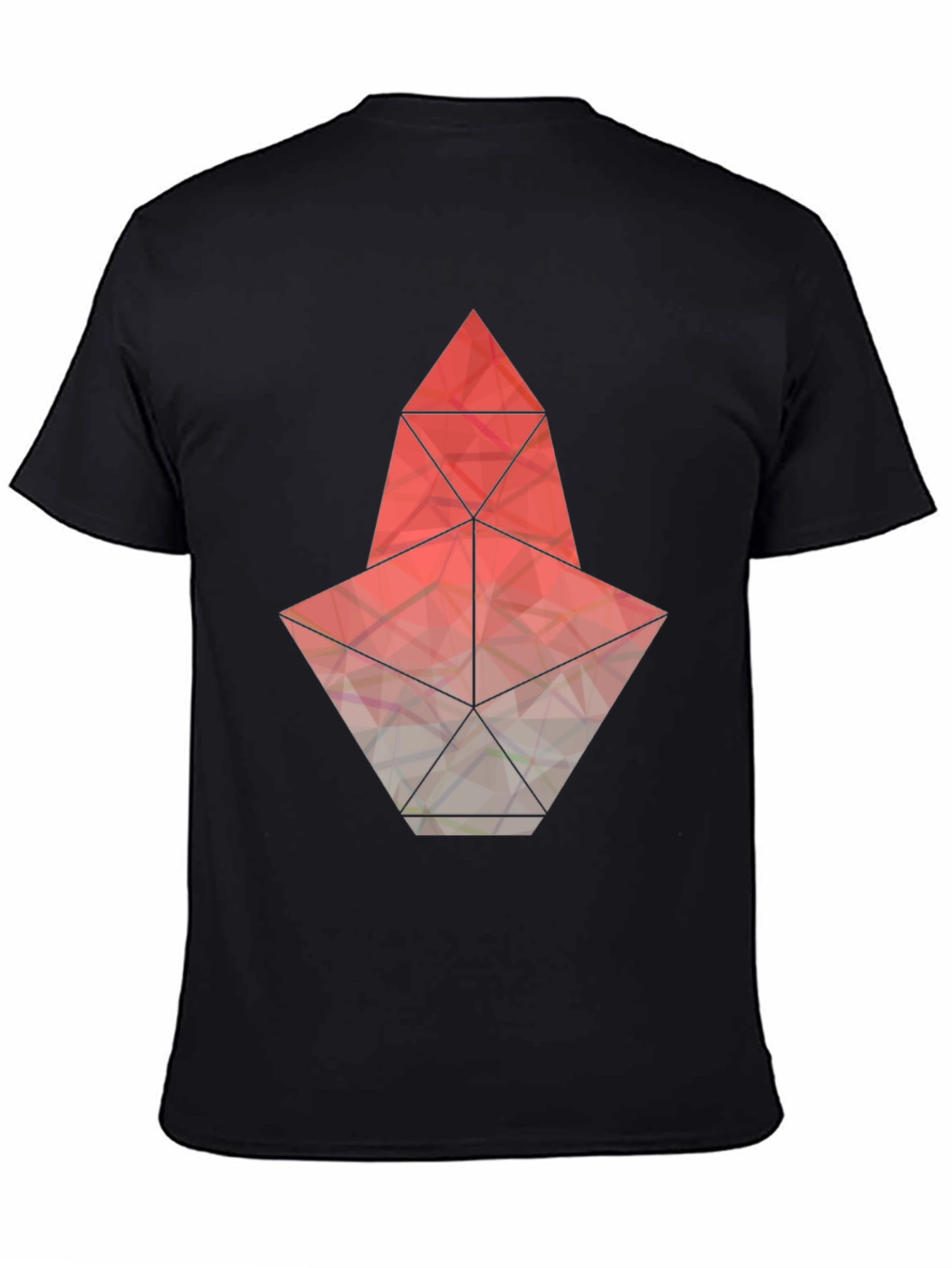Geometric Graphic Tee - Modern Mens T-Shirt