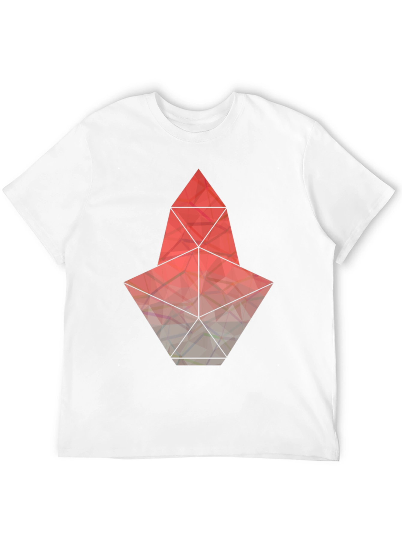 Geometric Graphic Tee - Modern Mens T-Shirt