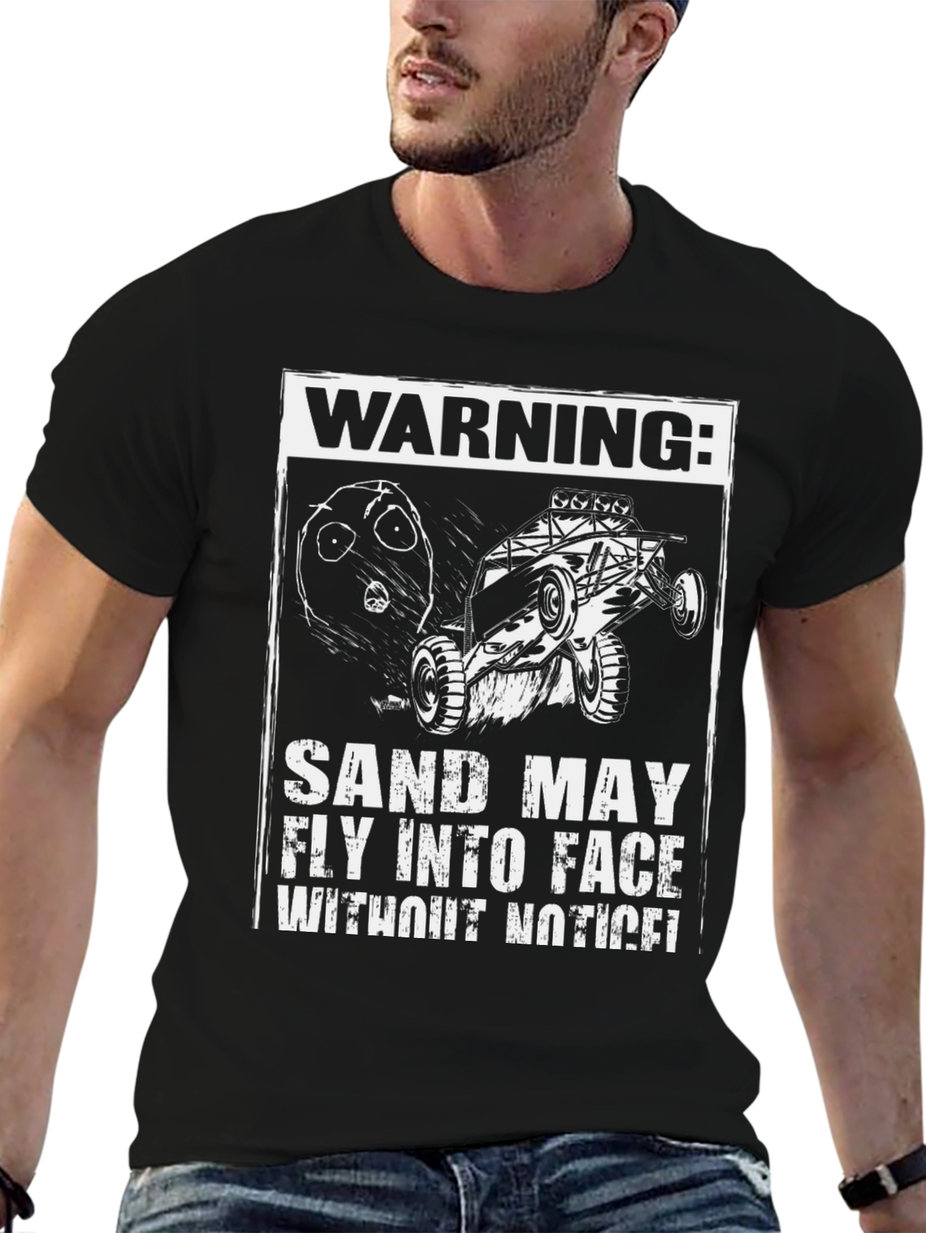 Warning: Sand May Fly Funny Off-Road T-Shirt