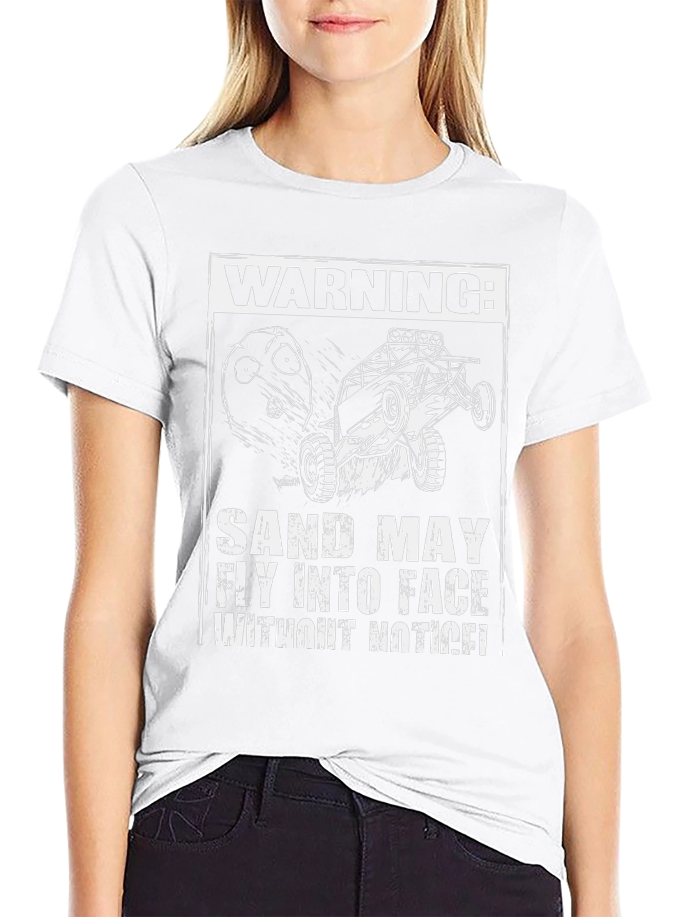 Warning: Sand May Fly Funny Off-Road T-Shirt