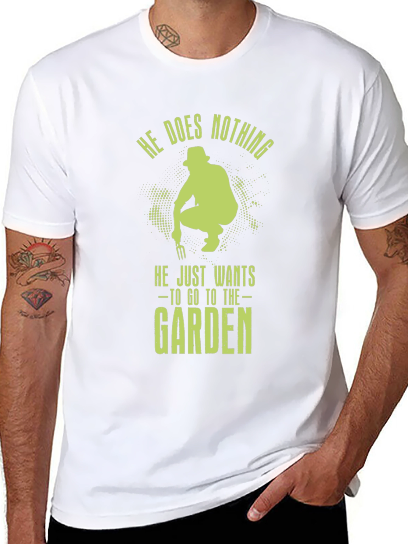 Gardener Graphic Tee - He Does Nothing Garden