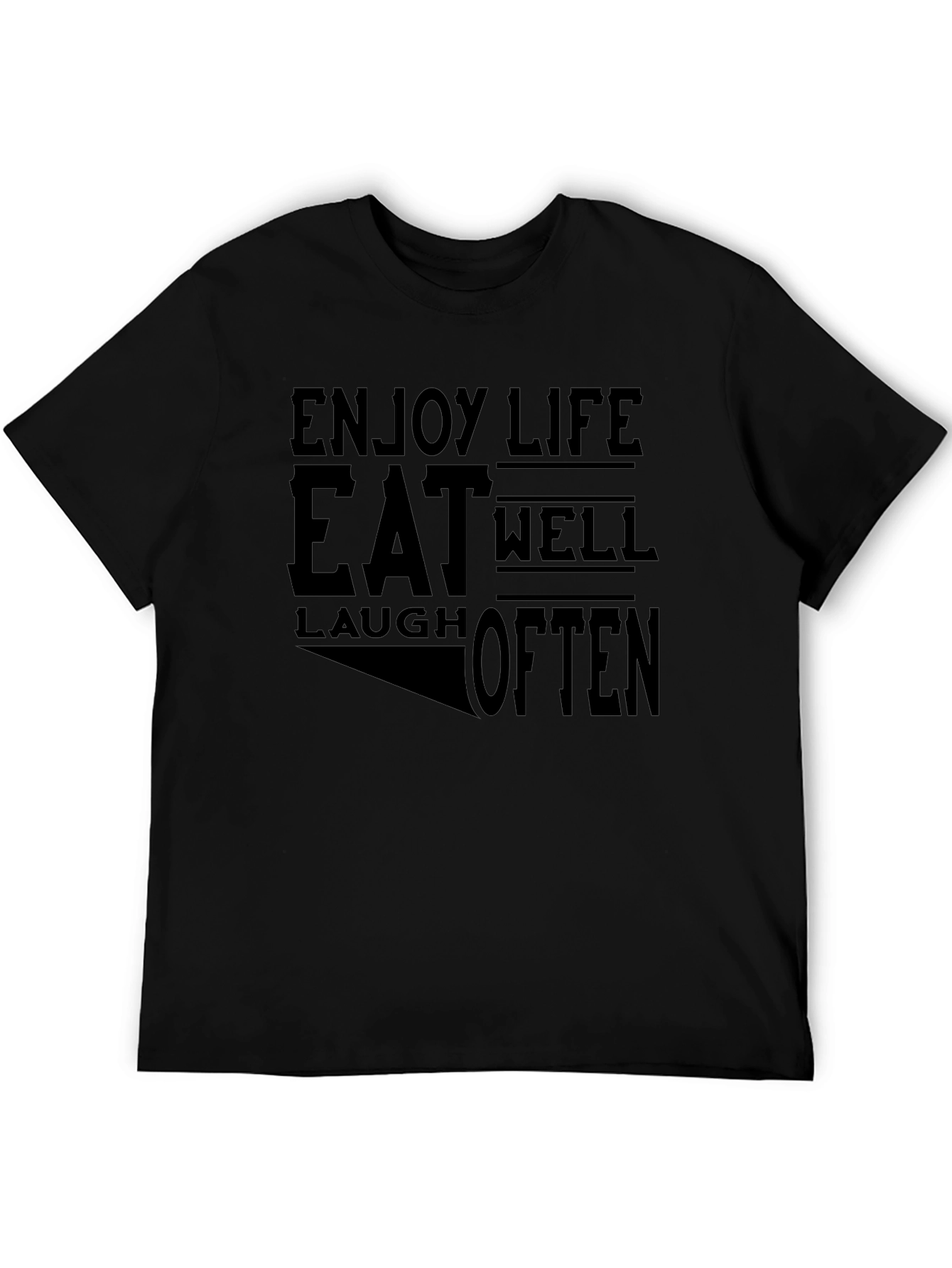 Enjoy Life Graphic Tee - Eat Well Laugh Often