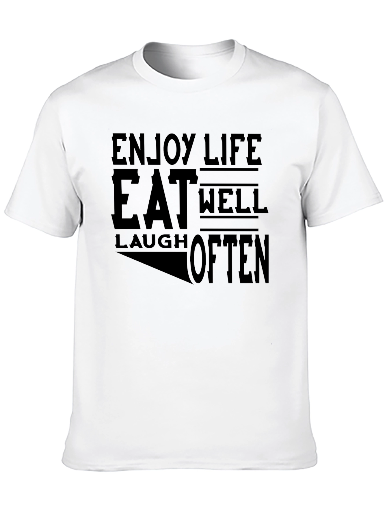 Enjoy Life Graphic Tee - Eat Well Laugh Often
