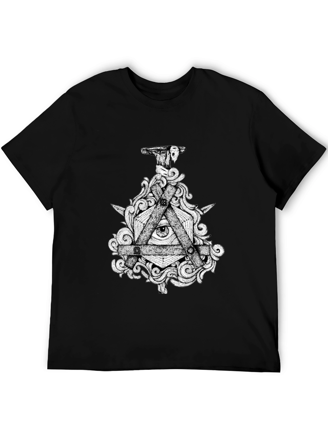 All Seeing Eye Graphic Tee - Mens Black T-Shirt