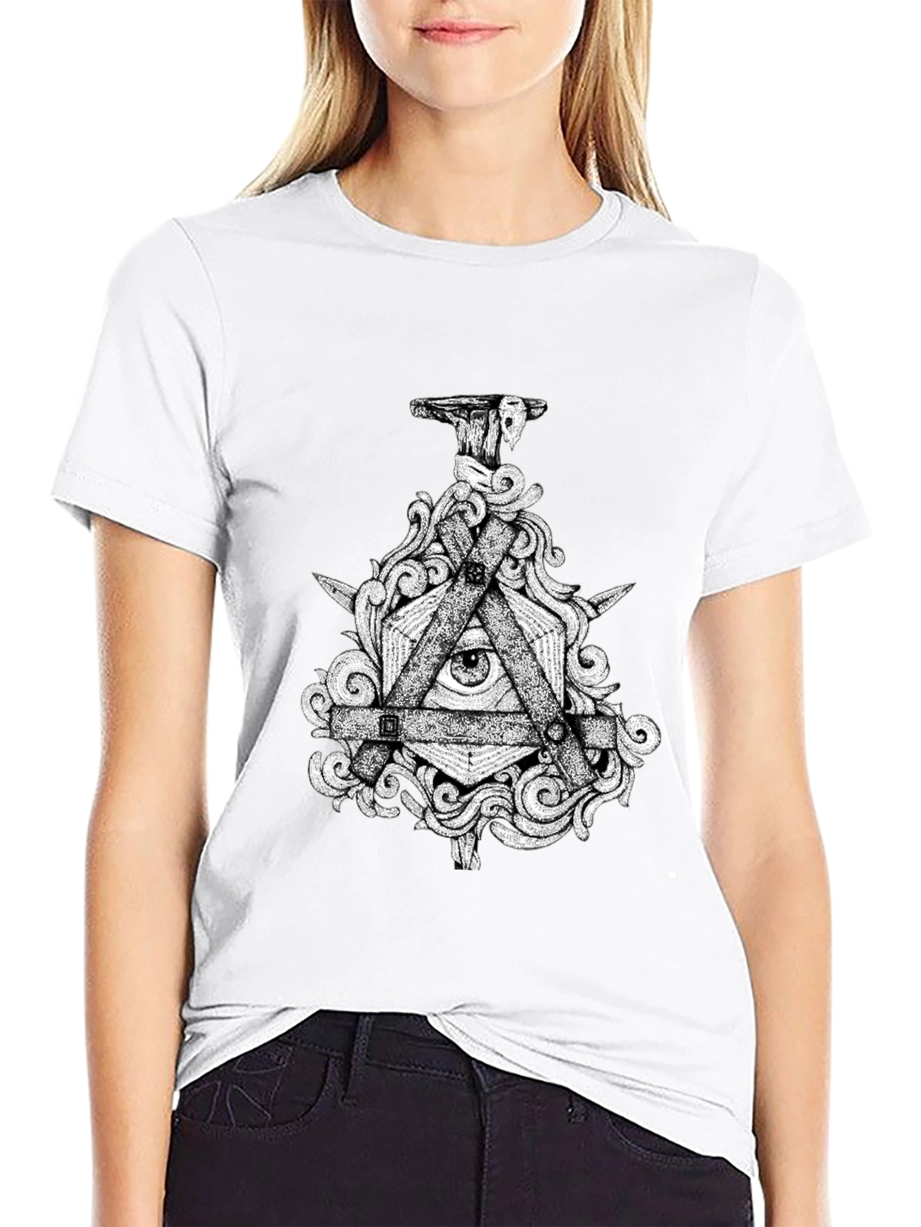 All Seeing Eye Graphic Tee - Mens Black T-Shirt