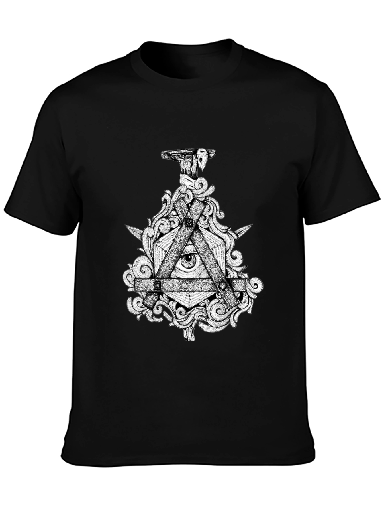 All Seeing Eye Graphic Tee - Mens Black T-Shirt