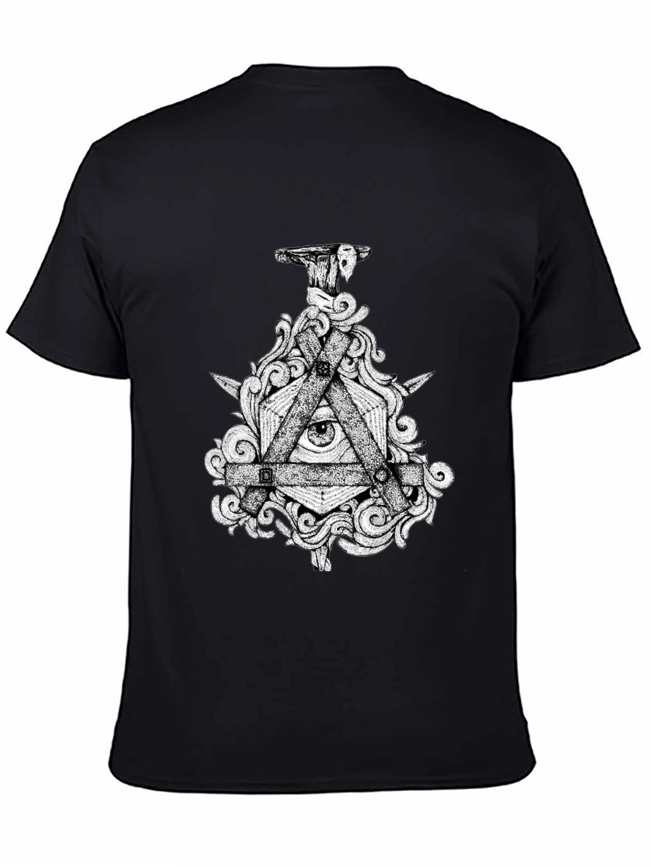 All Seeing Eye Graphic Tee - Mens Black T-Shirt
