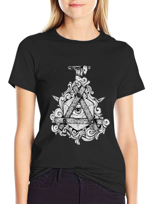 All Seeing Eye Graphic Tee - Mens Black T-Shirt