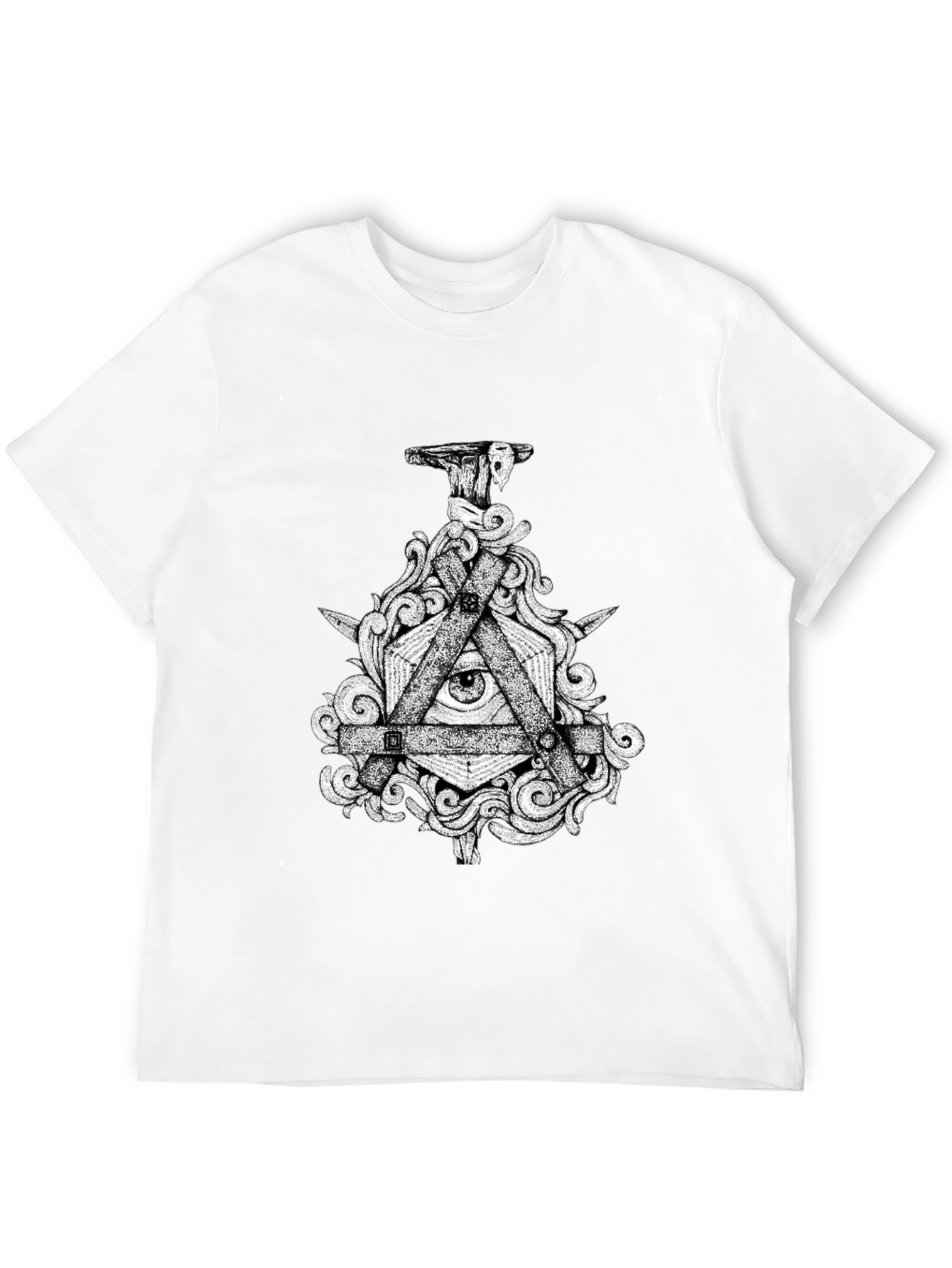 All Seeing Eye Graphic Tee - Mens Black T-Shirt