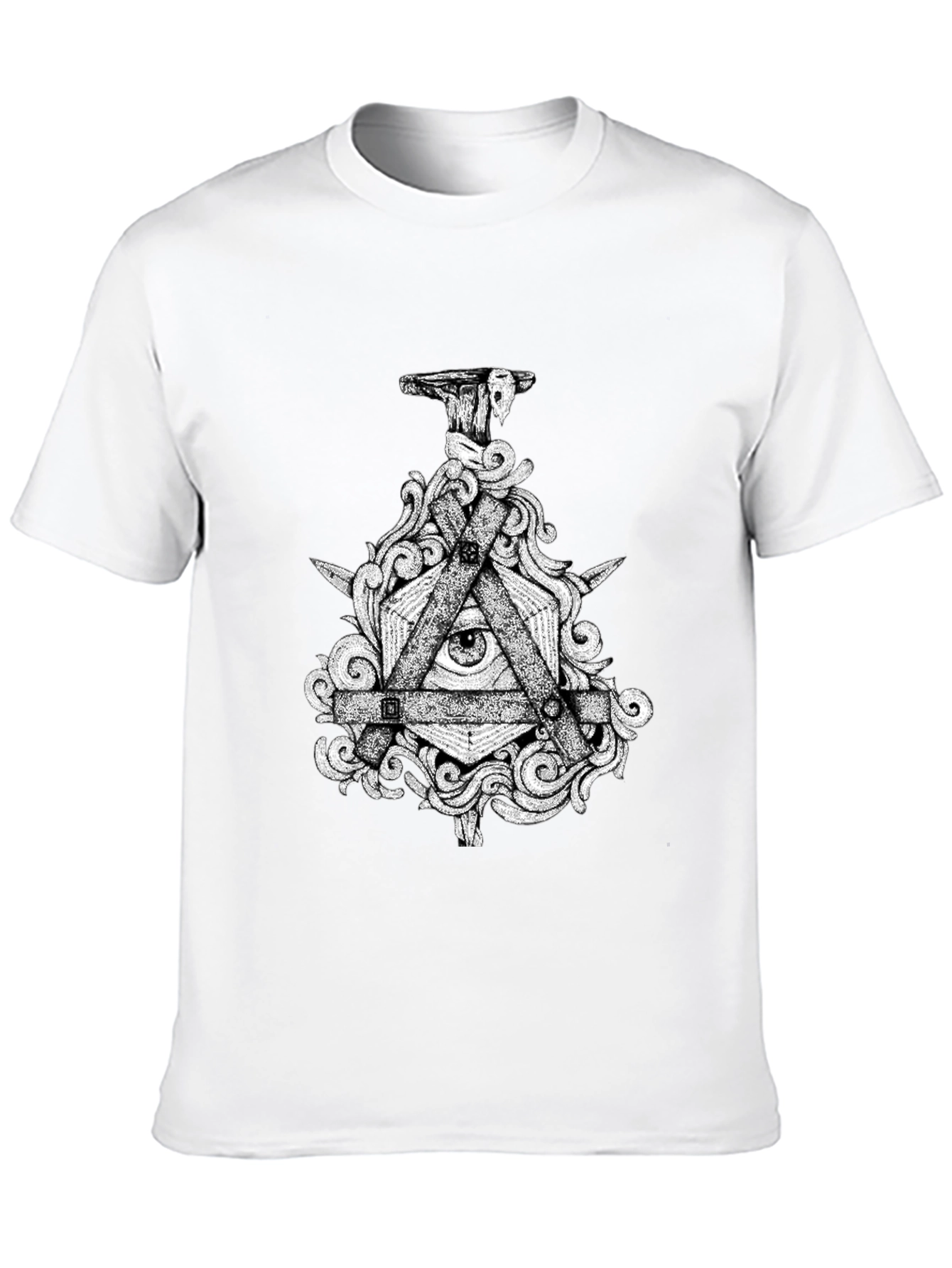 All Seeing Eye Graphic Tee - Mens Black T-Shirt