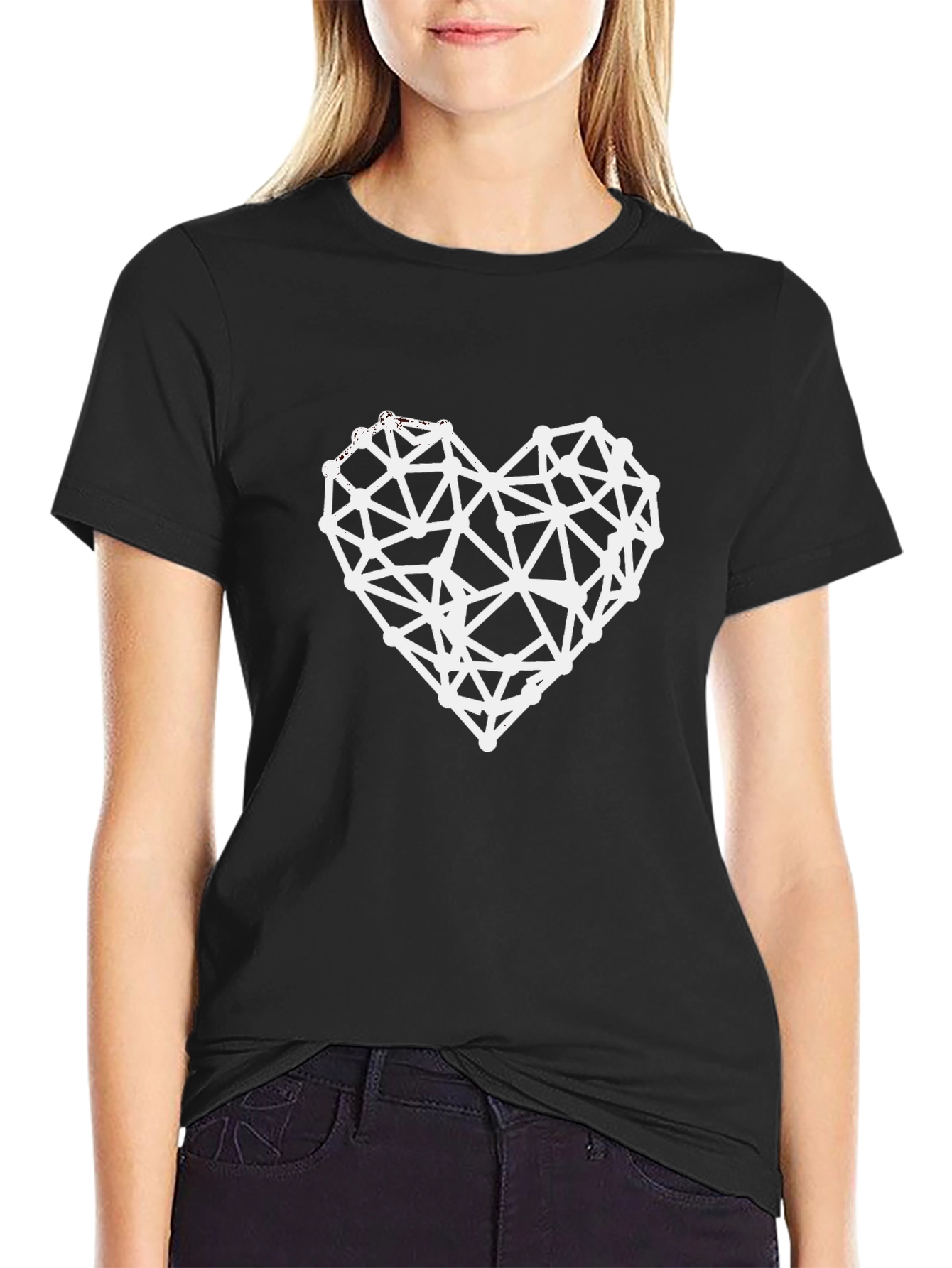 Geometric Heart T-Shirt - Modern Love Tee