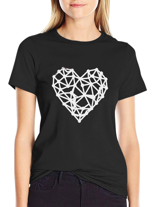 Geometric Heart T-Shirt - Modern Love Tee