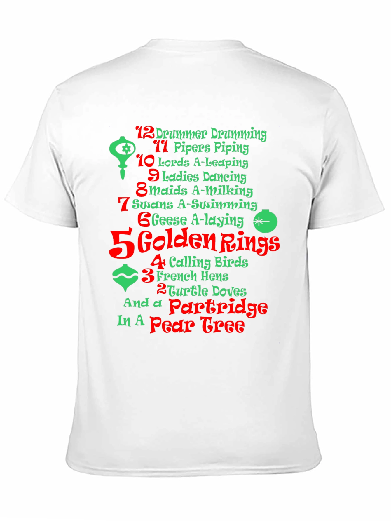 12 Days of Christmas Holiday T-Shirt
