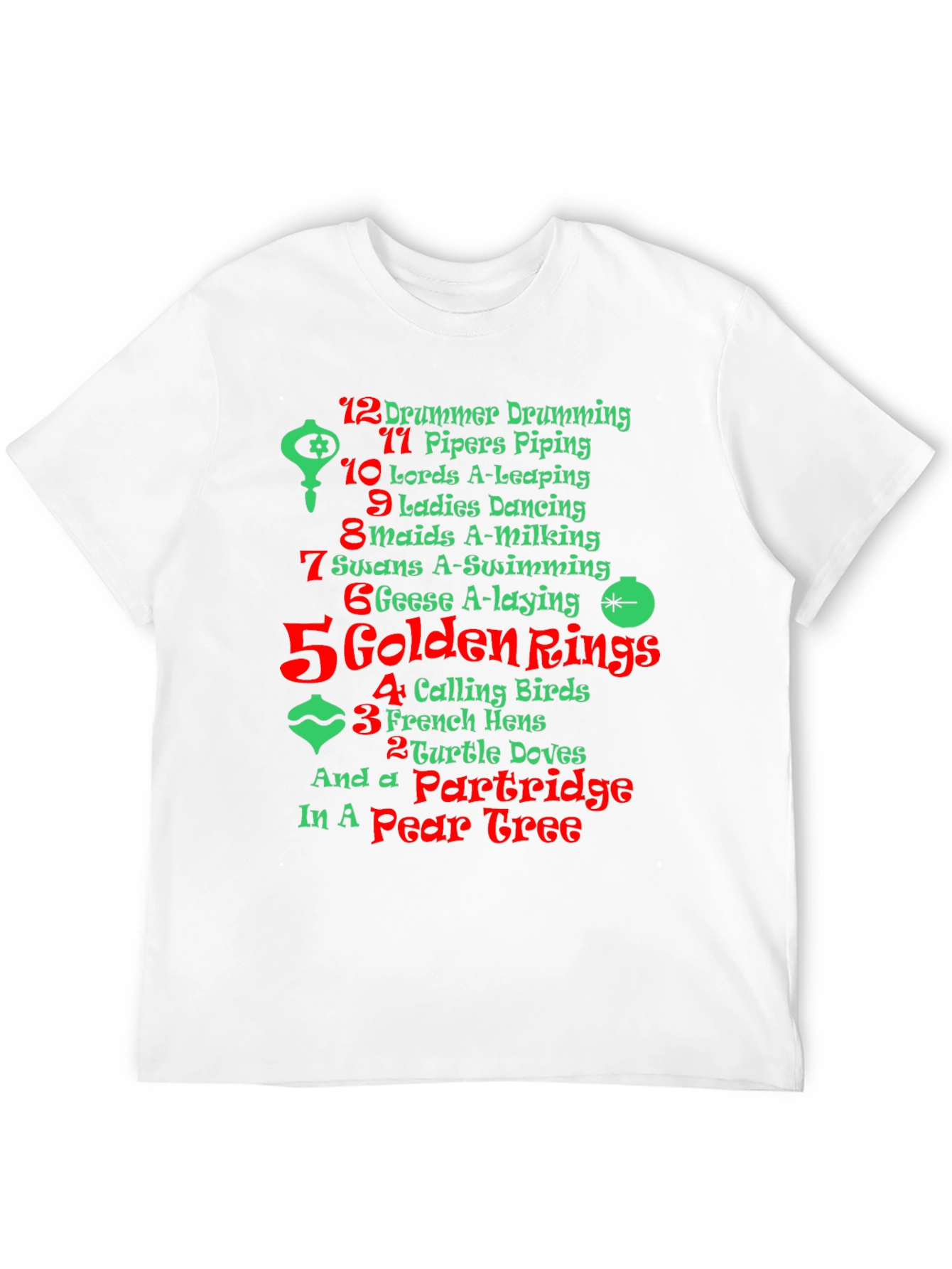 12 Days of Christmas Holiday T-Shirt