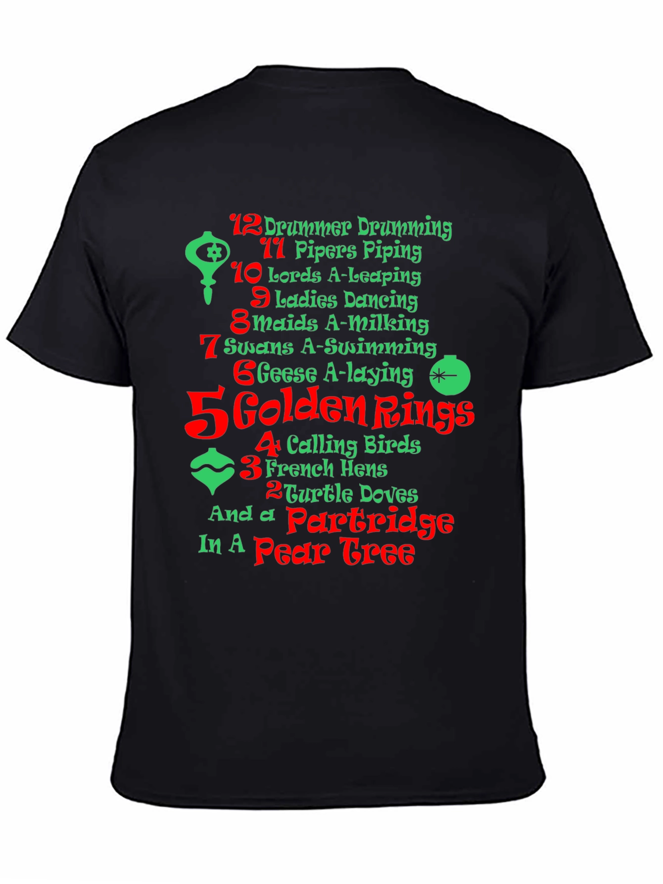 12 Days of Christmas Holiday T-Shirt