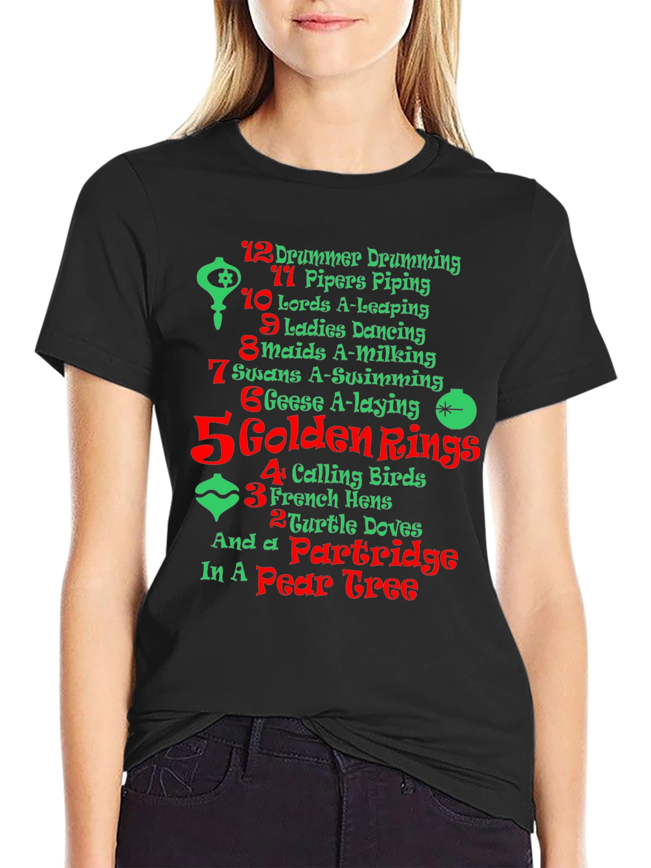 12 Days of Christmas Holiday T-Shirt