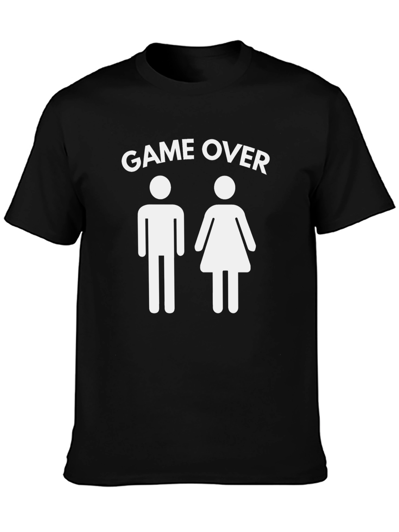Game Over Couple T-Shirt Funny Newlywed Graphic Tee