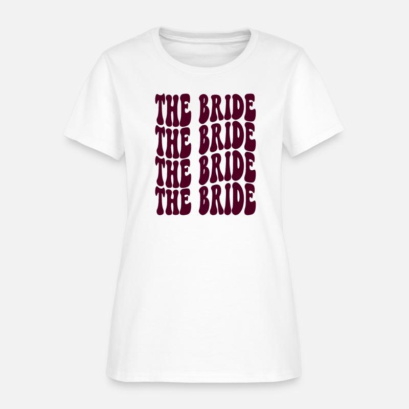 Bachelorette Party The Bride Burgundy Design