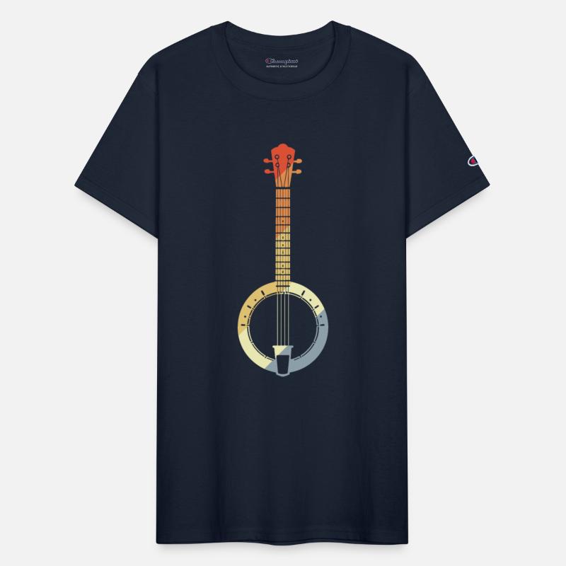 Banjo Drawing Retro Style