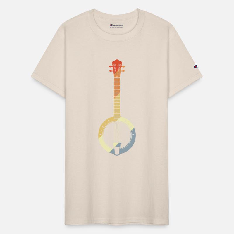 Banjo Drawing Retro Style