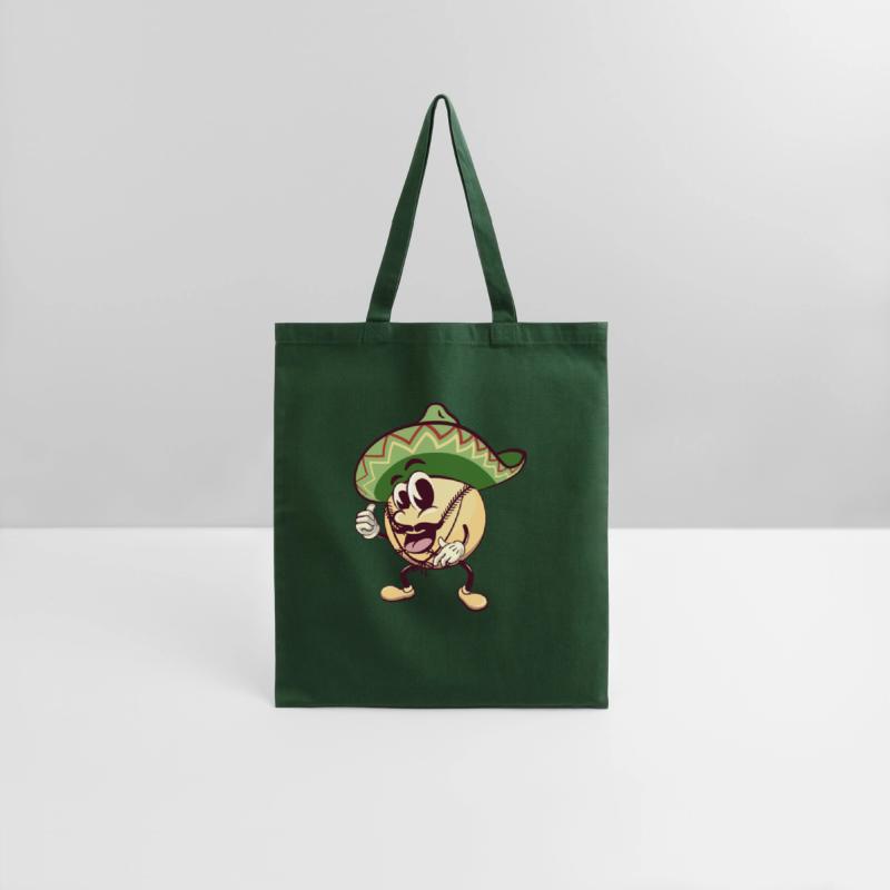 baseball cartoon wearing sombrero with thumb up