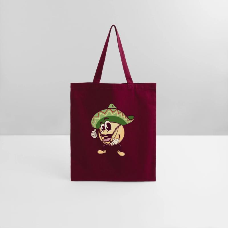 baseball cartoon wearing sombrero with thumb up