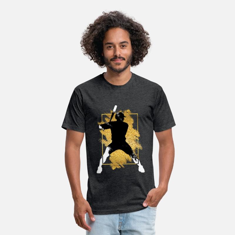 Baseball Player Gold Splash Grunge Sports Home Run