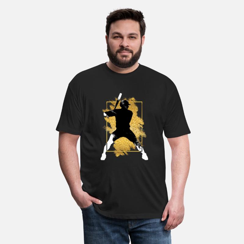Baseball Player Gold Splash Grunge Sports Home Run