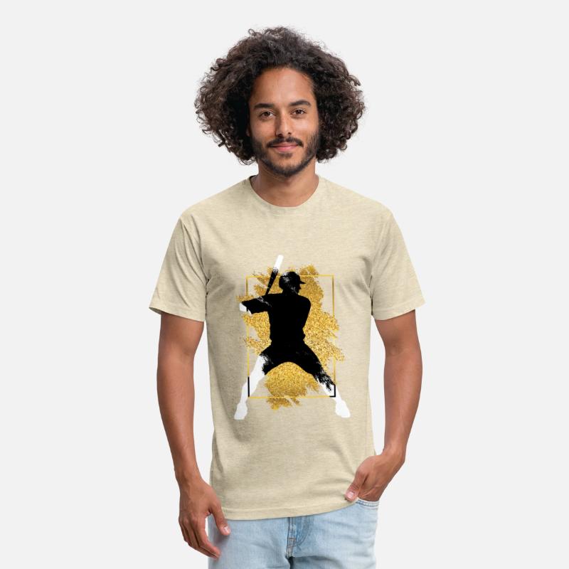 Baseball Player Gold Splash Grunge Sports Home Run