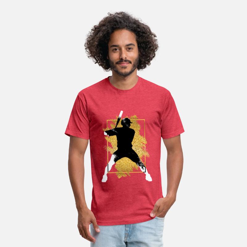 Baseball Player Gold Splash Grunge Sports Home Run