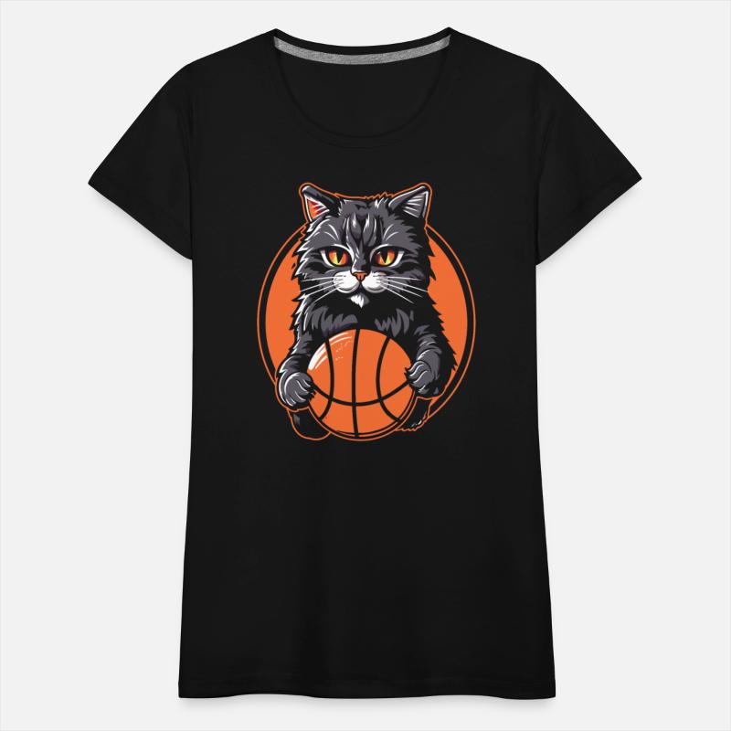 Basketball Cat Basketball Player I Love Basketball