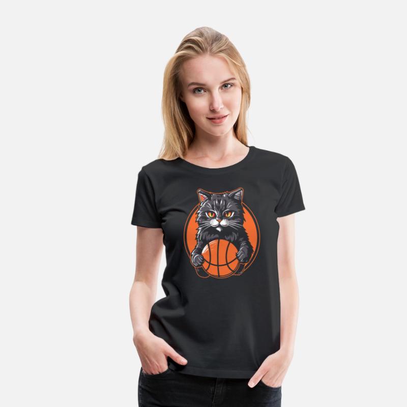 Basketball Cat Basketball Player I Love Basketball