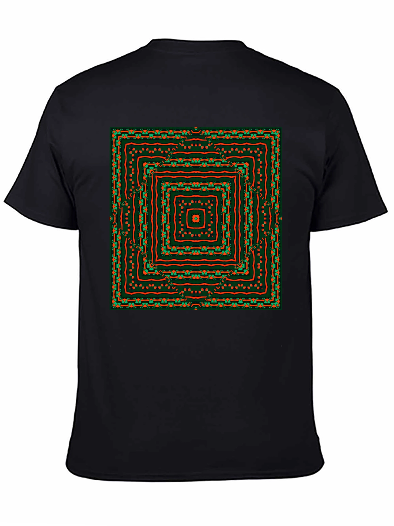 Geometric Square Pattern Tee