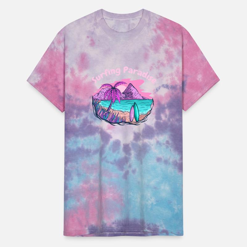 Beach Surfing Island Beach Palm Trees Summer 2