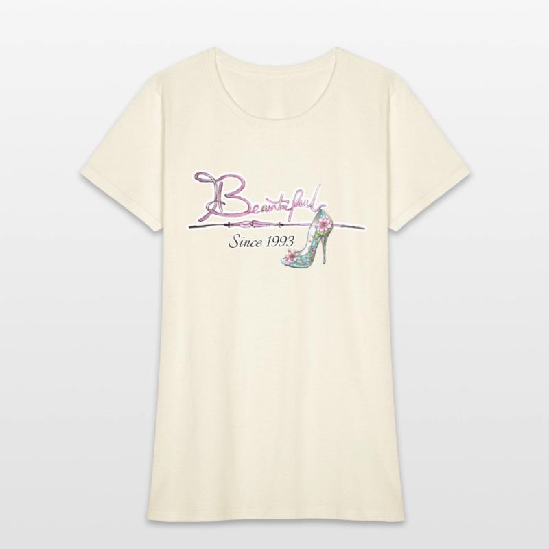 Beautiful since 1993 birthday typography