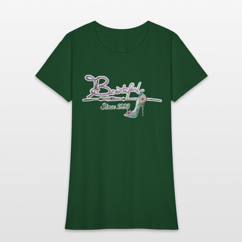 Beautiful since 1993 birthday typography