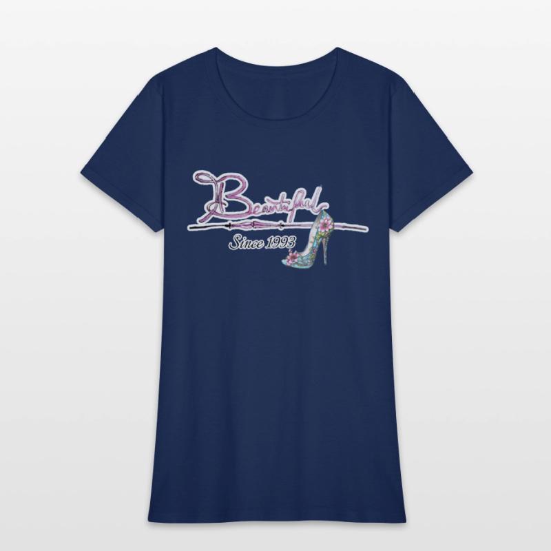 Beautiful since 1993 birthday typography