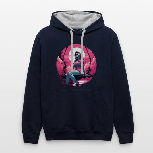 Beautiful Woman By The Sea In Pin Up Style