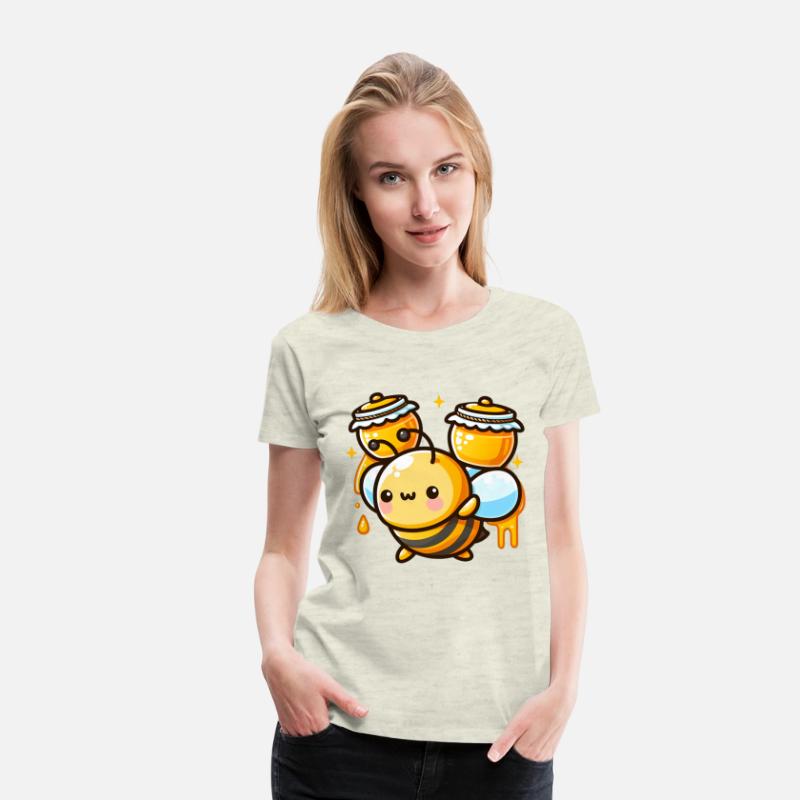 Bee Carrying Honey Pots