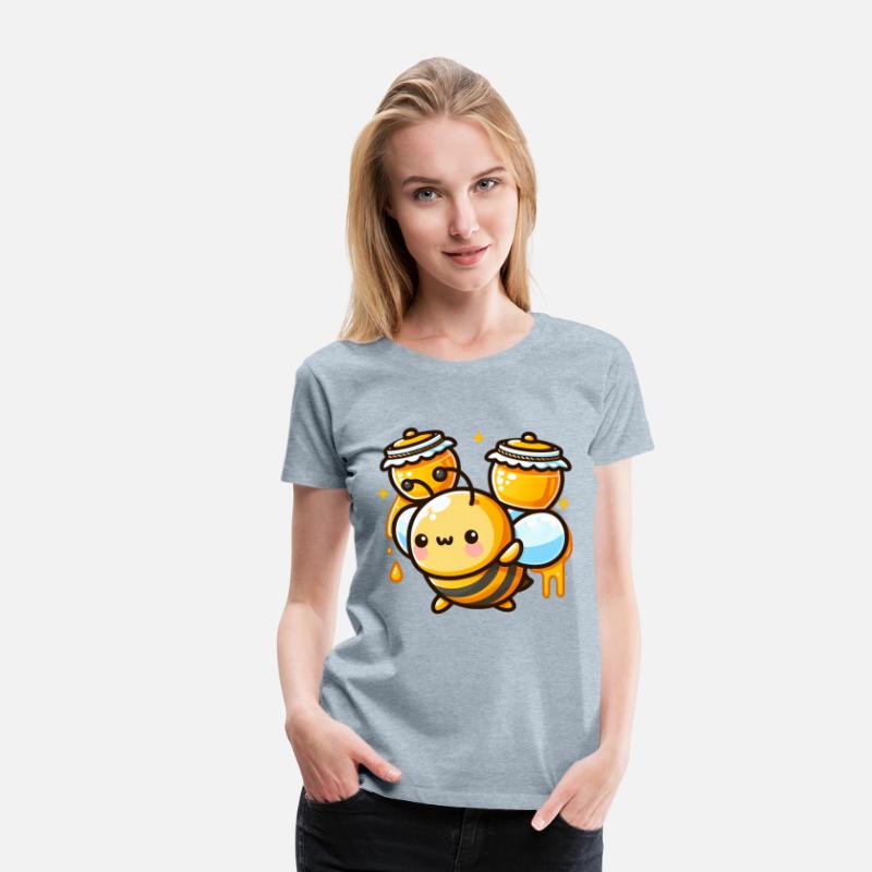 Bee Carrying Honey Pots