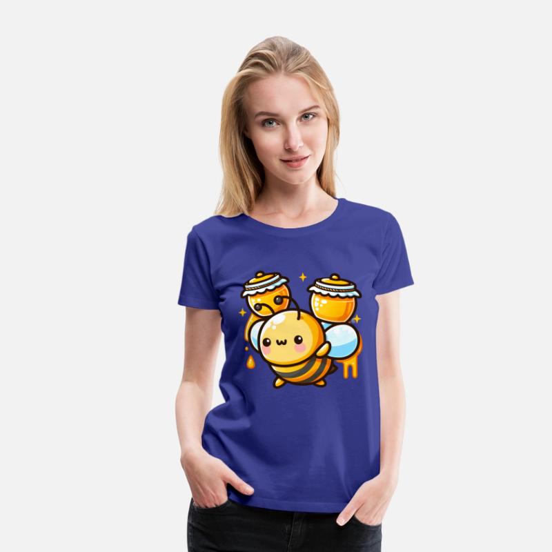 Bee Carrying Honey Pots