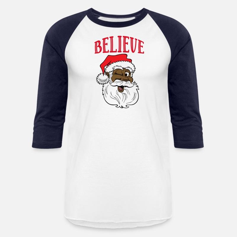 Believe African American Santa Claus Family Xmas