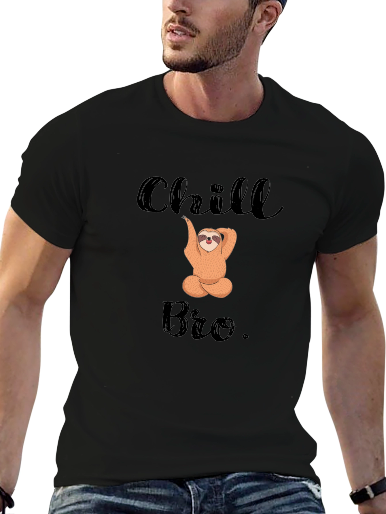 Chill Bro Sloth Graphic Tee - Relaxed Fit