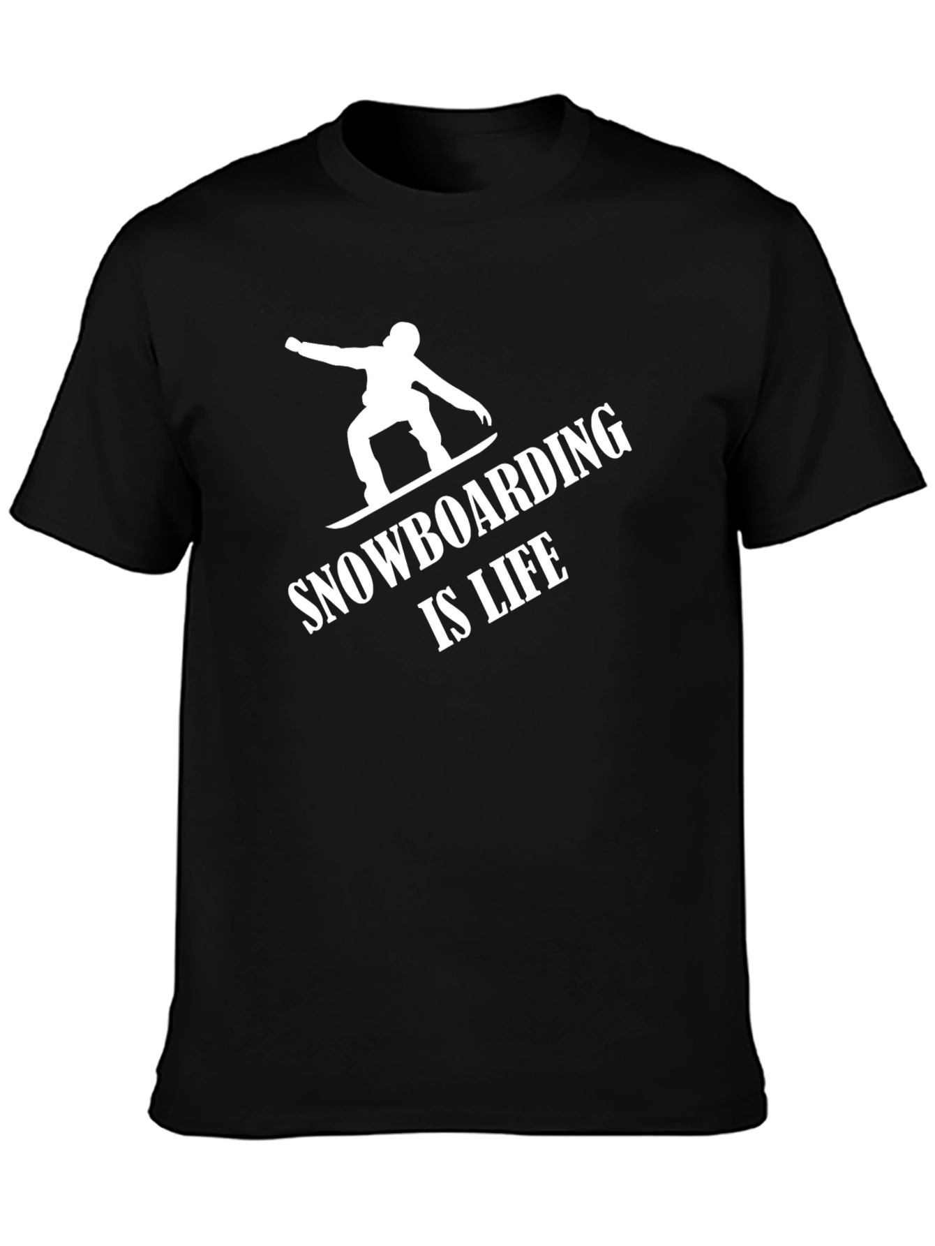 Snowboarding is Life T-Shirt Black