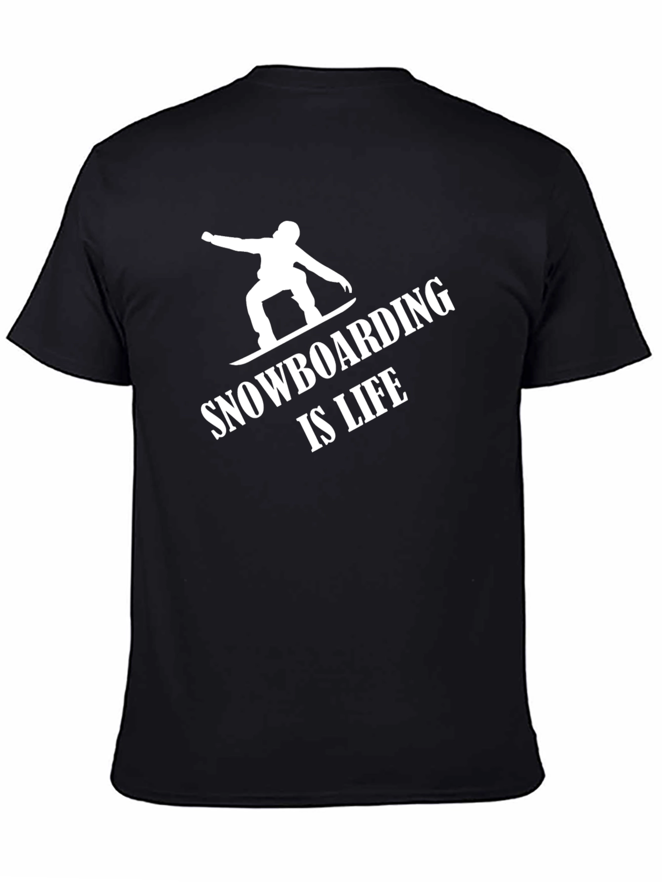 Snowboarding is Life T-Shirt Black